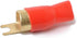 2 Pairs Connectors Adapters Crimp Barrier Spades Copper Gold Plated 0 Gauge Spade Terminal Crimp for Speaker Wire Cable Terminal Plug- 0GA (Red and Black) by VOSAREA