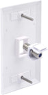 VCE Coax Keystone Jack Insert, 20-Pack 3GHz Coaxial Cable Connector, F-Type RG6 Female to Female for Wall Plate