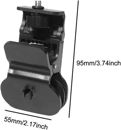 2 Pack Selfie Light Clip Mount Holde with 1/4 Screw Connector Attachment Clamp Stand for Monitor Camera Screen LCD Display Top Fill Light Flash Webcam Phone Tripod Tablet Video