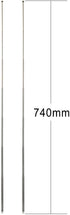 BINGFU 7 74cm (2-Pack) Sections Telescopic AM FM Antenna Portable Radio Antenna Replacement Compatible with Indoor