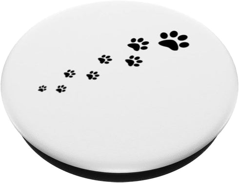 Dog Paw Trail Puppy Paws Dog Lover PopSockets PopGrip - W Swappable PopGrip