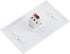 1 Port Speaker Jack Module Keystone Single Gang Wall Plate for Home Theater - White (1-Port)