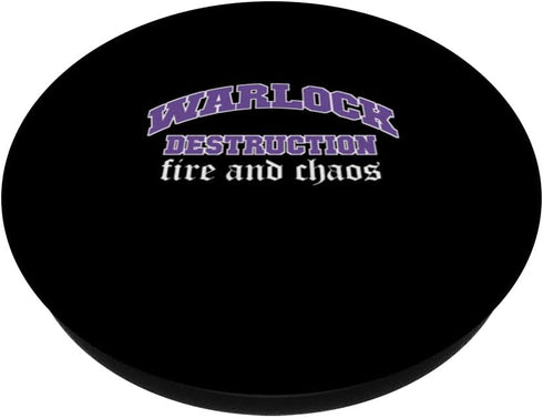 Warlock Destruction Funny Character PopSockets Standard PopGrip for RPG Gamer