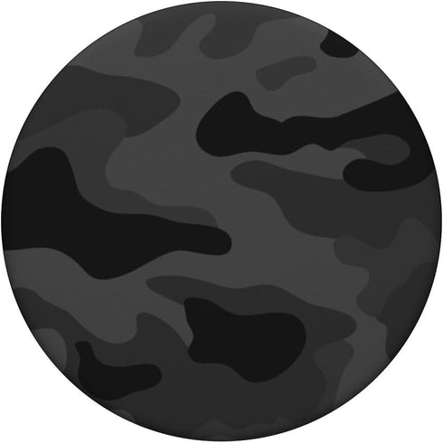 PopSockets Standard PopGrip - Cute Black Camo Pattern Dark Grey Design for Boys & Girls
