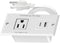 Geao Adapter 1500W Small Recessed Power Strip with Inset USB Electrical Outlet Extender Plug