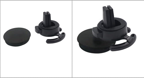 Car Vent Mount Holder for Pop Socket, Collapsible Phone Holder with Secure AC Vent Clip (Black)