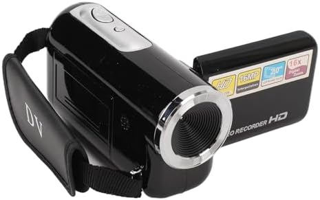 Yunseity Video Camera Camcorder, D22 FHD 16MP 1080P 16X Digital Zoom, 2.0in Rotatable