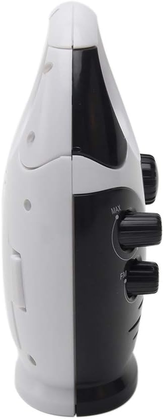 Portable Waterproof Shower Radio, 3V 0.5W Adjustable Volume AM FM Button Speaker with Top Handle (Black)