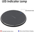 Universal 10W Wireless Fast Charging Pad for All Mobile Devices, Compatible with iPhone/Android/Samsung Models + More