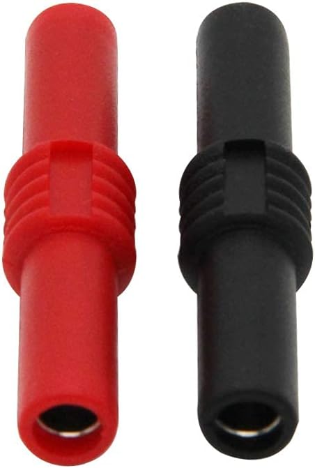 10Pcs Insulated 4mm Banana Jack Female to Female Connectors, Coupler for 4MM Banana Plug Extension Adapters