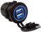 12-24V 4.2A Dual-Ring USB Car Charger, Waterproof USB Port for Marine Truck Motorcycle Car