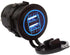 12-24V 4.2A Dual-Ring USB Car Charger, Waterproof USB Port for Marine Truck Motorcycle Car