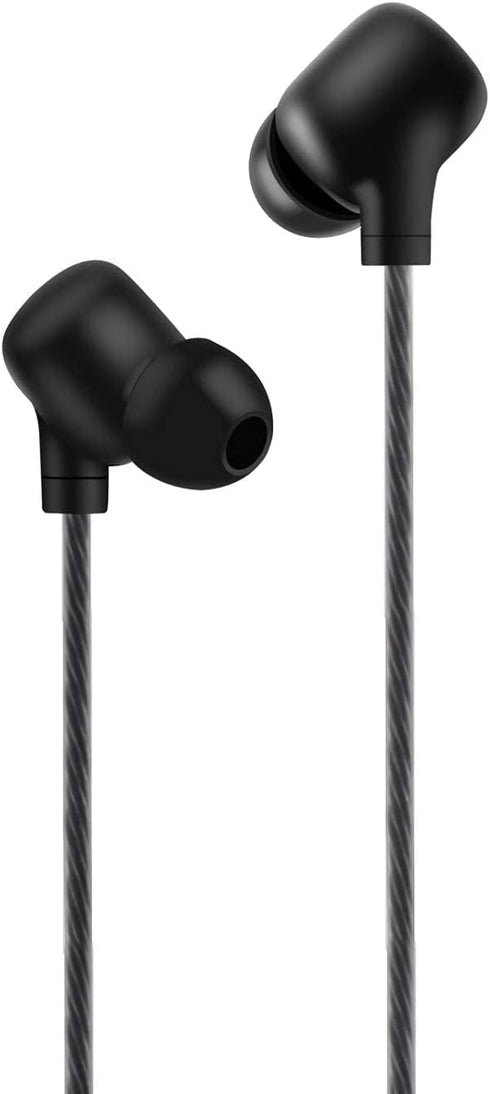 EG10 Earbuds Wired Headphones - 3.5mm with Noise Cancelling Technology, Earphones with Microphone, Volume Control - Clarity and Bass Performance - for Phone, Computer, Laptop - Black