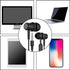 Xiirai 3.5mm 2-Pack in-Ear Headphones for Women and Men, Headphones with Mic, Noise Isolating in-Ear Earphones
