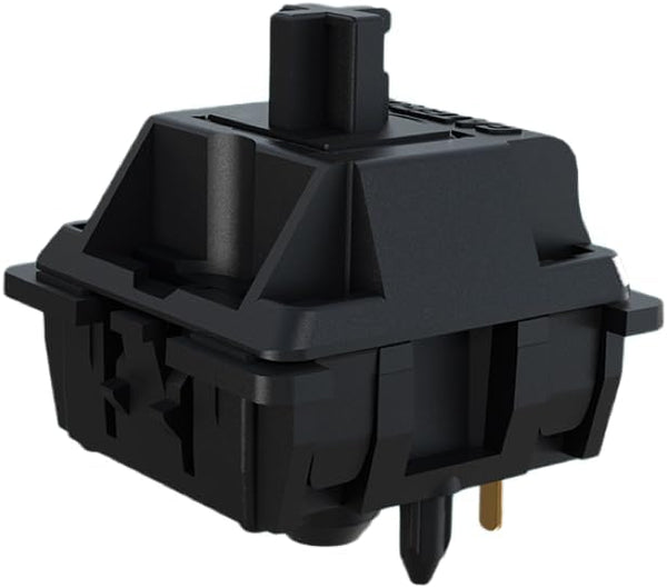 GATERON Oil King V2 Pre-lubed Keyboard Switches, 5-Pin 55gf Black Linear Switches for MX Mechanical Keyboard DIY (10PCS)