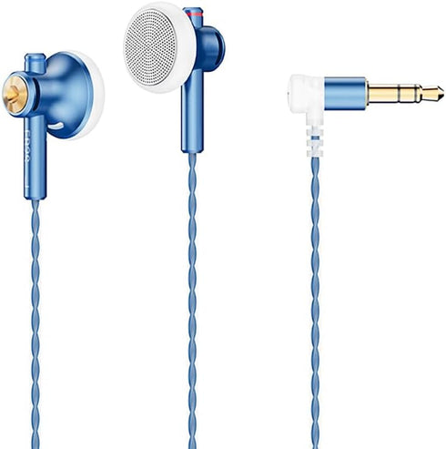 EB2S Pro Flat Head Earbuds, Wired with 15.4mm LCP Dynamic Driver, Balanced IEM Hearphones with Mic for Superior Sound
