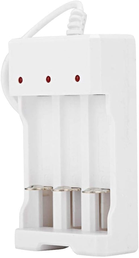 Portable Universal Rechargeable 3.6V Smart Charger for AA and AAA Batteries, Three Slots