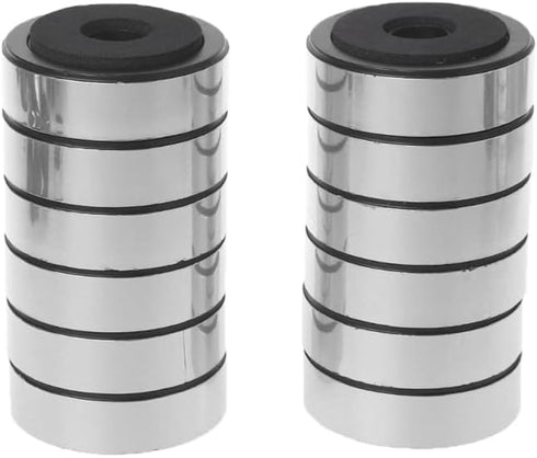 12 Pack Speaker Isolation Feet, 48mm Plastic Shock Absorption Base Pads for Audio CD AMP HiFi Subwoofer Repair