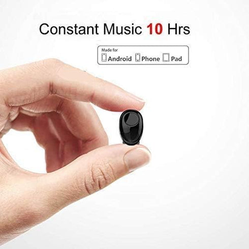Bluetooth Earbud, 10 Hrs Playtime, Mini Wireless Headset, Hands-Free Car Headphone for iOS Android Smart Phones