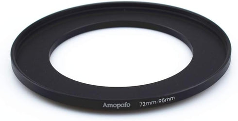 72mm to 95mm Metal Step Up Ring Adapter for Canon, Nikon, Sony, Fuji, M4/3 Lenses to UV, ND, CPL Filters