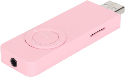 Acogedor Mp3 3.5mm 32 USB Stick Player, Portable Audio Music Player with Lanyard and Earphone, Rechargeable WMA Music