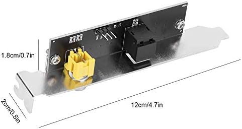 Optical Out Back Plate Cable Bracket, OutPlate Cable Bracket SPDIF Optical Electrical Components for ASUS/GIGABYTE/MSI Motherboard