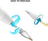 Compatible Replacement Pencil Tips for Apple 2nd 1st Gen iPad Pro Pencil, Fine Point Precise Control Resistance - White
