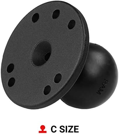 RAM Mounts Round Plate with Ball RAM-202U with C Size 1.5" Ball