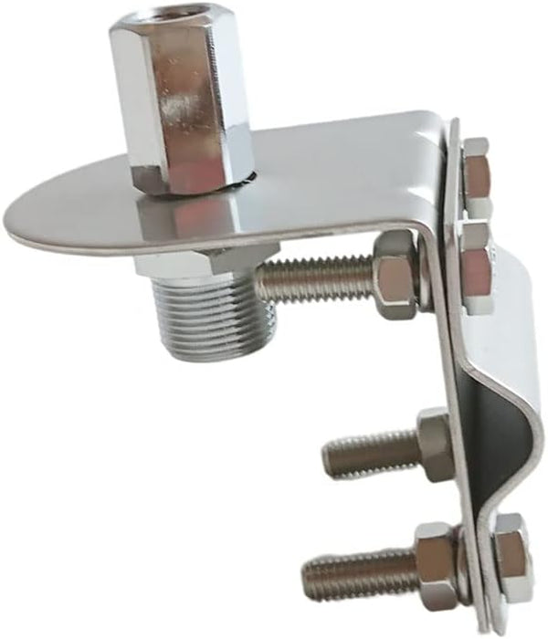 Stainless Steel CB Antenna Mirror Mount with 3/8” x 24 Thread Stud to SO239 Connector