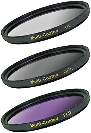 DC-FK3-52 3 Piece Filter Kit, 52mm UV/CPL/FLD (Black)