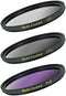 DC-FK3-52 3 Piece Filter Kit, 52mm UV/CPL/FLD (Black)