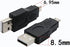 USB 2.0 Adapter A Male to Micro Male, Black (3 Pack) USB A Male to Micro Male Adaptor
