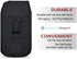 AH Military Grade Nylon Cell Phone Belt Holder for Men, Android Pouch Carrying Clip for iPhone 6 6S 7 8 X XR XS 11 12
