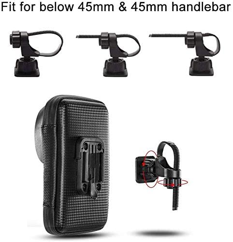 360° Rotatable Waterproof Bike Phone Mount Bag, Touch Screen Holder for iPhone 15 14 13 12 11, Galaxy S23 FE, Google
