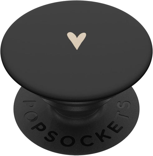 Beige/Sand/Tan Cute Heart Love Romantic PopSockets Standard PopGrip