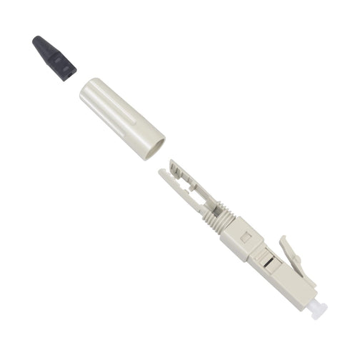 Duogalia 10 Pack LC Multimode Fiber Optic Quick Connector for 0.9/2.0/3.0mm Multimode Fiber Cable