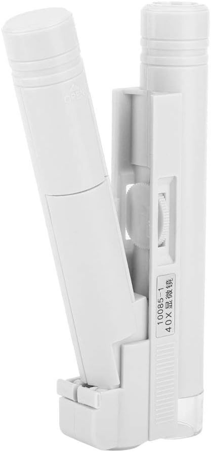 40X LED Magnifier Pocket-sized LED Microscope Micro Lens for Universal Mobile Phones