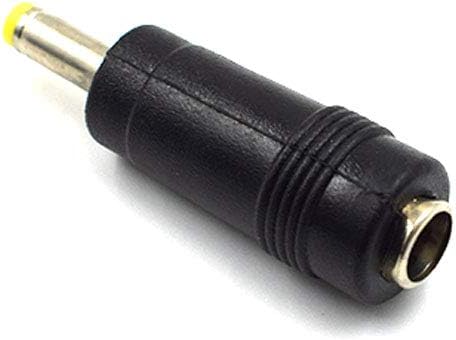 10Pcs Black Male Plug to Female Jack DC Power Connector, 4.0x1.7 mm to 5.5x2.5mm
