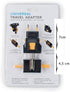 Kikkerland UL03-A Universal Travel Adapter, Black