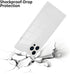 LSL Case for iPhone 13 Pro Max White Soft TPU Bumper Anti-drop Anti-scratch Shock Absorption Protective Wireless Slim Cover Compatible with iPhone 13 Pro Max 6.7 Inch for Women Girls Men