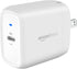 Amazon Basics 20W One-Port USB-C Wall Charger, Power Delivery PD for Tablets & Phones, White