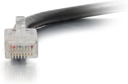 C2G/Cables to Go 26374 Cat5E Non-Booted Unshielded (UTP) Network Patch Cable, Black, 1 Foot