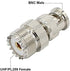 PL259 to BNC Adapter Kit, Male Female 4 Type RF Coax Coaxial Connector for Antennas and Wireless LAN Devices