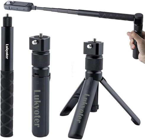 YiJunHui Bullet Time Handle Tripod Rotating Grip with Invisible Selfie Stick, for Insta360