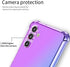 Osophter Clear Case for Samsung Galaxy A13 5G, TPU Shock-Absorption Cover with Screen Protector for A04S (Purple Blue)