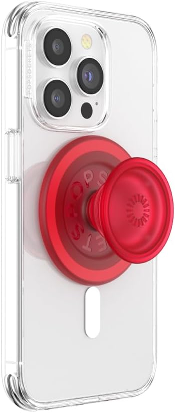 PopSockets Phone Grip Compatible with MagSafe, Into The Woods - Blanchette Red, Wireless Charging Compatible