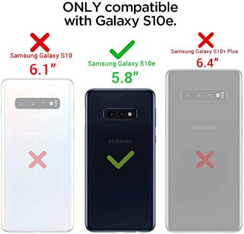 J.west Galaxy S10e Luxury Sparkle Glitter Pattern Slim Clear TPU Silicone Phone Case