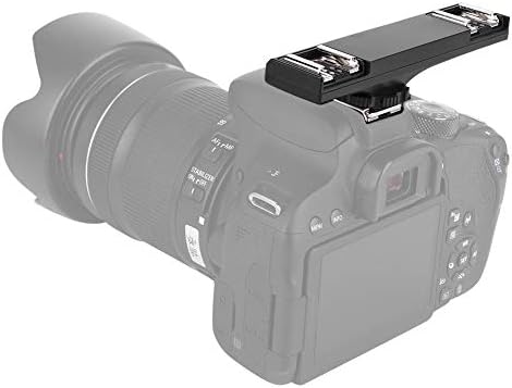 Hot Shoe Splitter, Hot Shoe Extension Bar Mount Cold Shoe Extension Bracket Bracket DSLR Camera Camcorder DV (for )