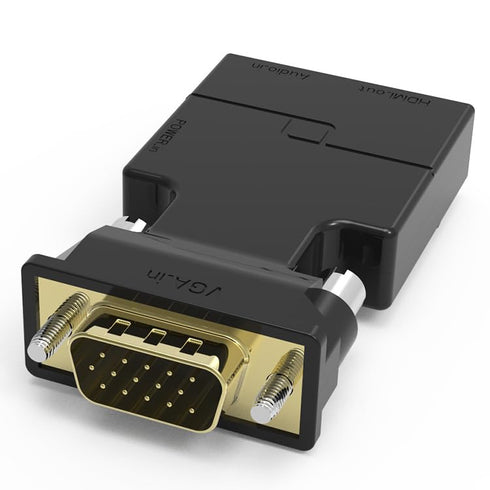 UIGOCLE HDMI to VGA Adapter Converter with Audio, Video Dongle adaptador Compatible with