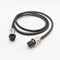 3.28 ft GX16 4 Pin Double Female Head Aviation Cordset, 20AWG Electrical Cable Panel Mount Adapter for Ships